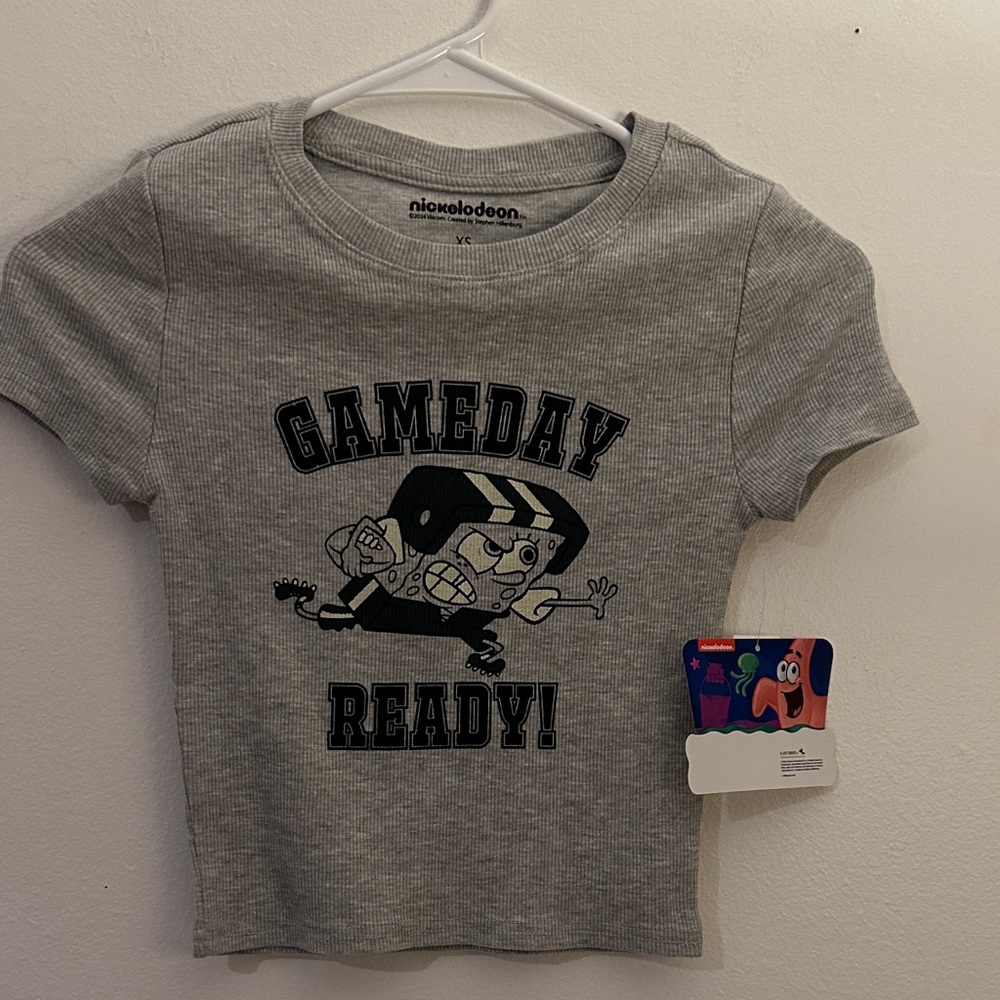 Nickelodeon Gray Gameday Ready Tee